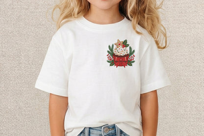 Christmas Cupcake Machine Embroidery File – Cute Holiday Cupcake Embroidery Design, Festive Christmas Sweet Treat Machine Embroidery