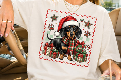 Christmas Dachshund Dog PNG Clipart Bundle