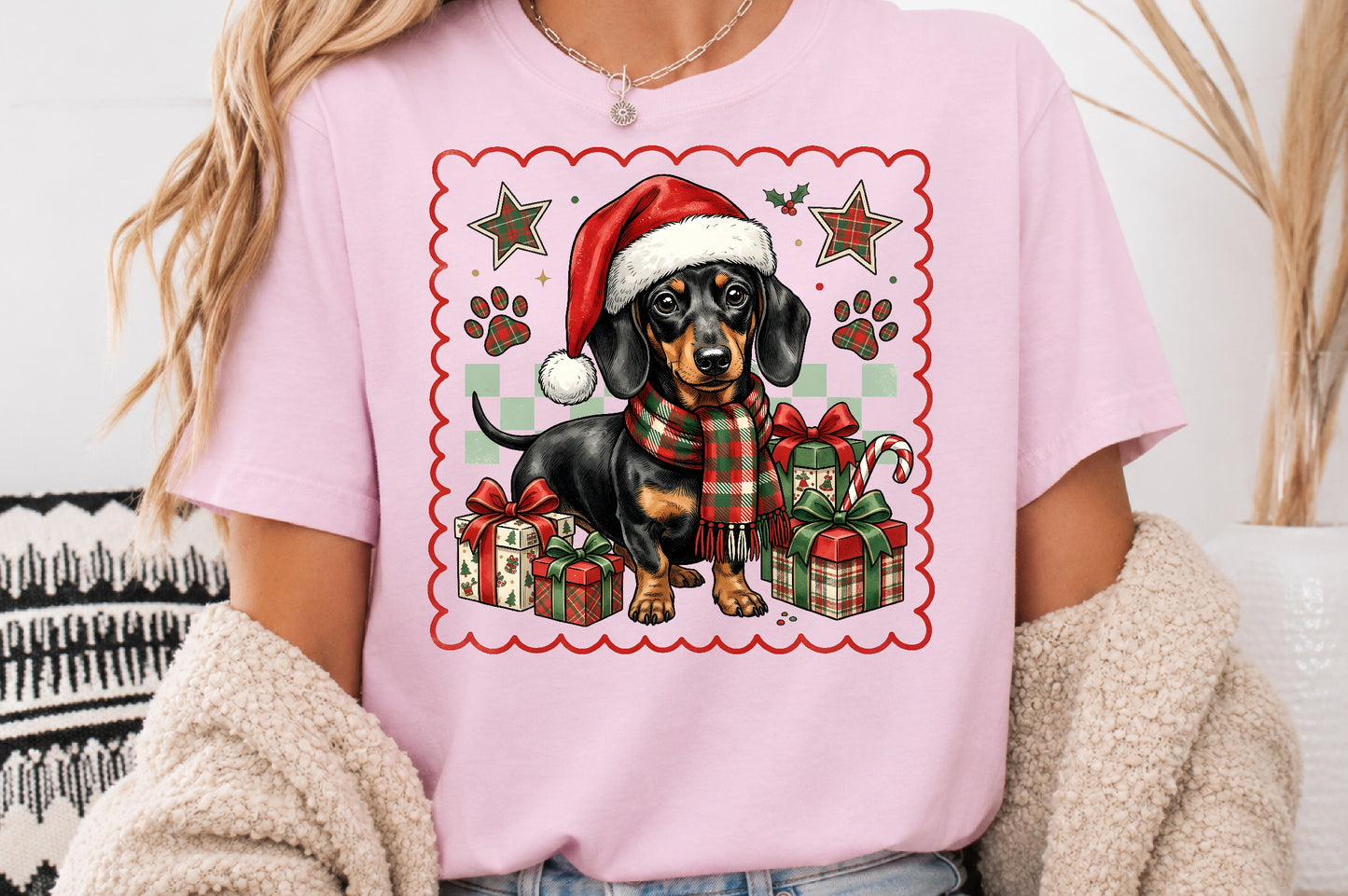 Christmas Dachshund Dog PNG Clipart Bundle