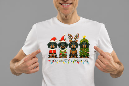 Christmas Dachshund PNG Cute Wiener Dog Christmas Sublimation