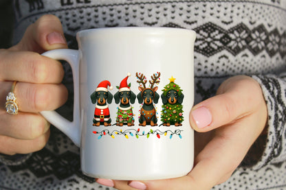 Christmas Dachshund PNG Cute Wiener Dog Christmas Sublimation