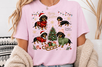 Christmas Dachshund PNG Sublimation