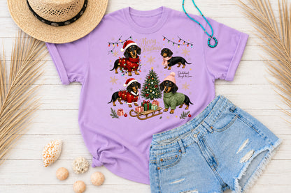 Christmas Dachshund PNG Sublimation