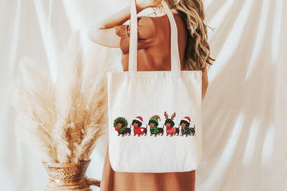 Christmas Dachshund PNG Cute Holiday Wiener Dog Sublimation