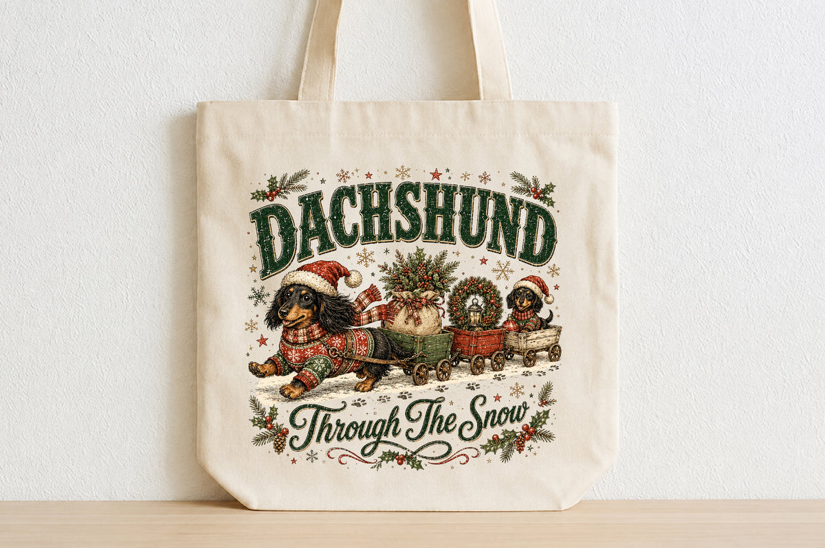Christmas Dachshund PNG