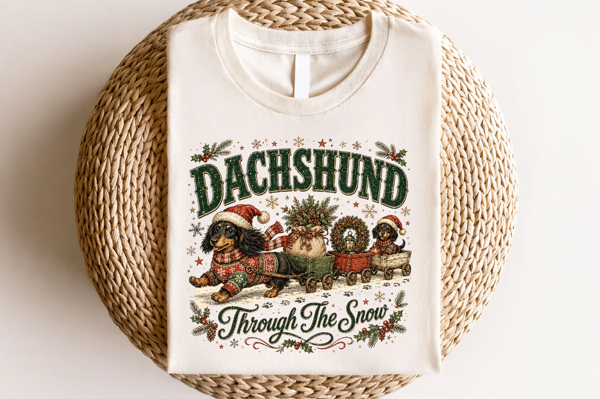 Christmas Dachshund PNG