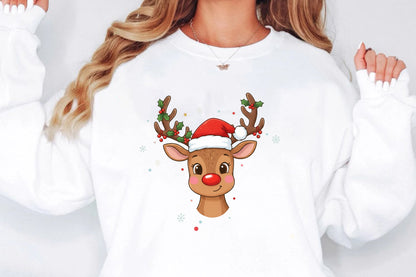 Cute Christmas Reindeer PNG Design