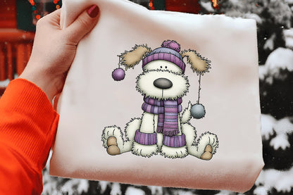 Christmas Dog Clipart PNG Cute Winter Dogs