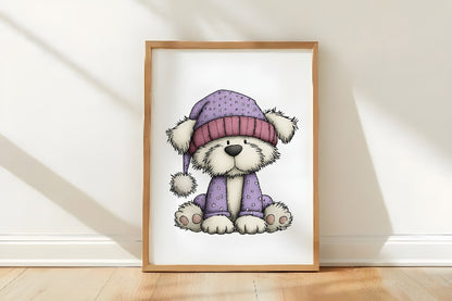 Christmas Dog Clipart PNG Cute Winter Dogs