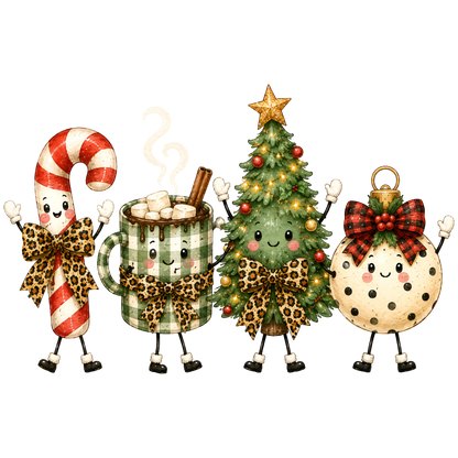 Christmas Doodles Characters PNG Bundle
