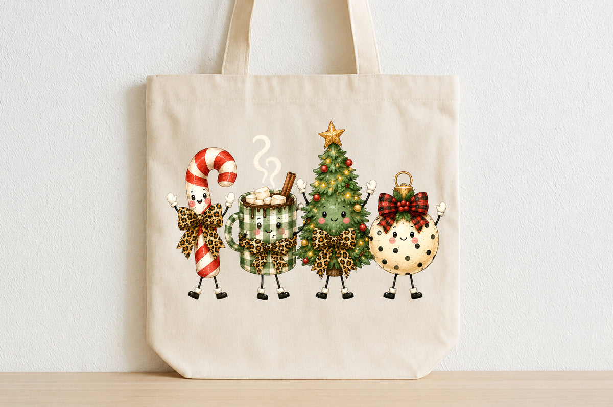 Christmas Doodles Characters PNG Bundle