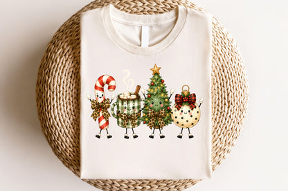 Christmas Doodles Characters PNG Bundle