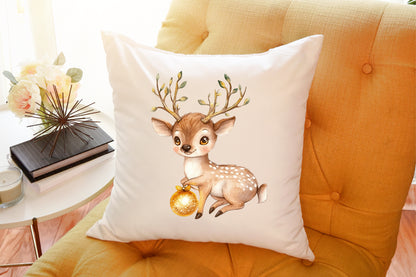 Christmas Enchanted Forest Animals PNG Clipart Bundle