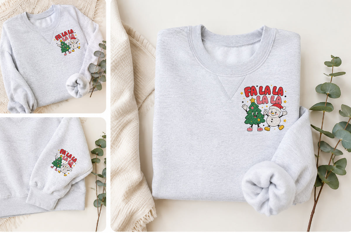 Christmas Fa La La Embroidery