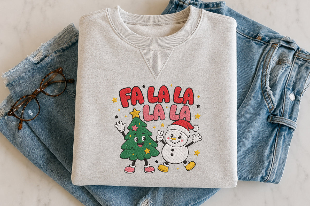 Christmas Fa La La Embroidery