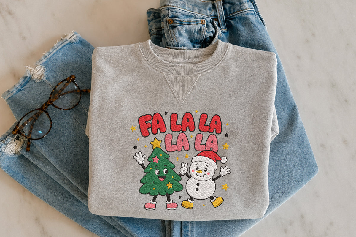 Christmas Fa La La Embroidery