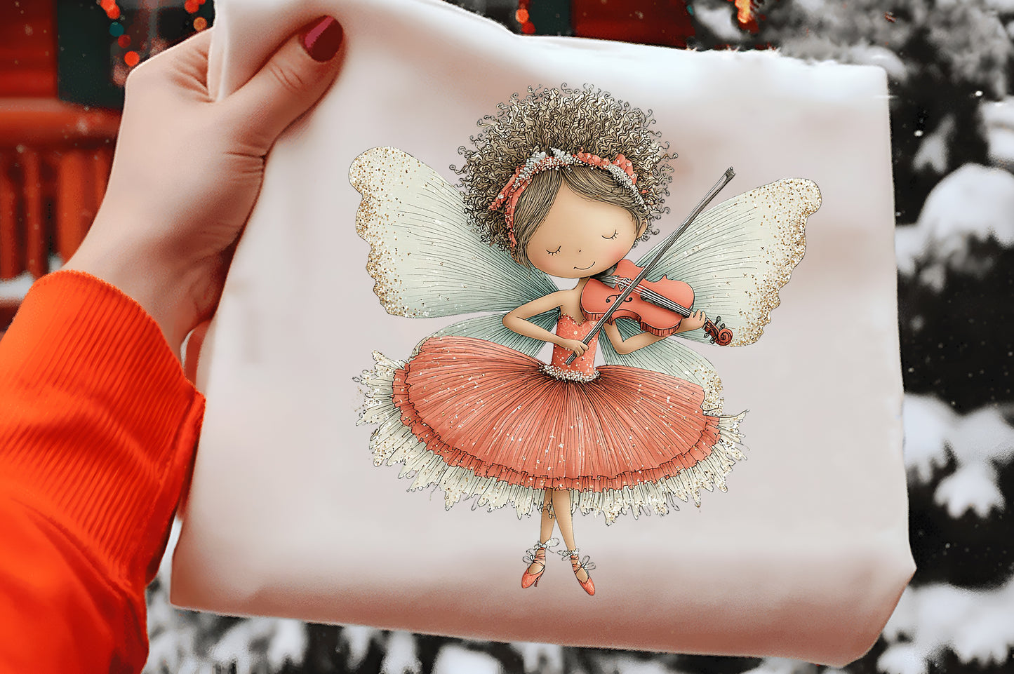 Christmas Fairy Girl Clipart PNG