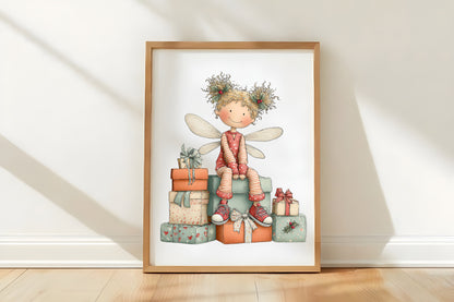 Christmas Fairy Girl Clipart PNG