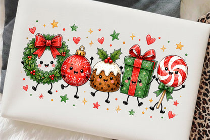 Christmas Funny Characters PNG Bundle Cute Christmas Sublimation Designs