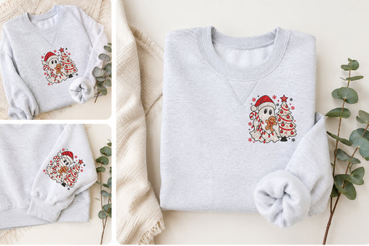 Christmas Ghost Embroidery Design