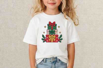 Christmas Gift Boxes Embroidery Design – Cute Present Box Machine Embroidery Pattern, Festive Christmas & Holiday Embroidery Design