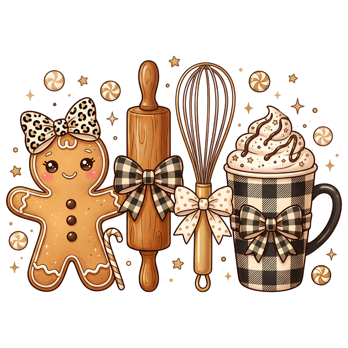Christmas Gingerbread Baking PNG