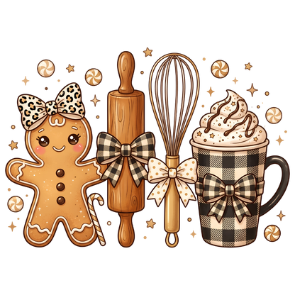 Christmas Gingerbread Baking PNG