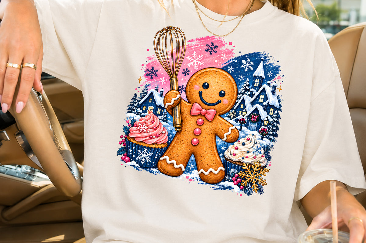 Christmas Gingerbread Baking PNG Cute Holiday Baker Clipart
