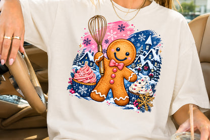 Christmas Gingerbread Baking PNG Cute Holiday Baker Clipart
