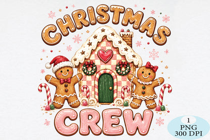Christmas Gingerbread Crew PNG