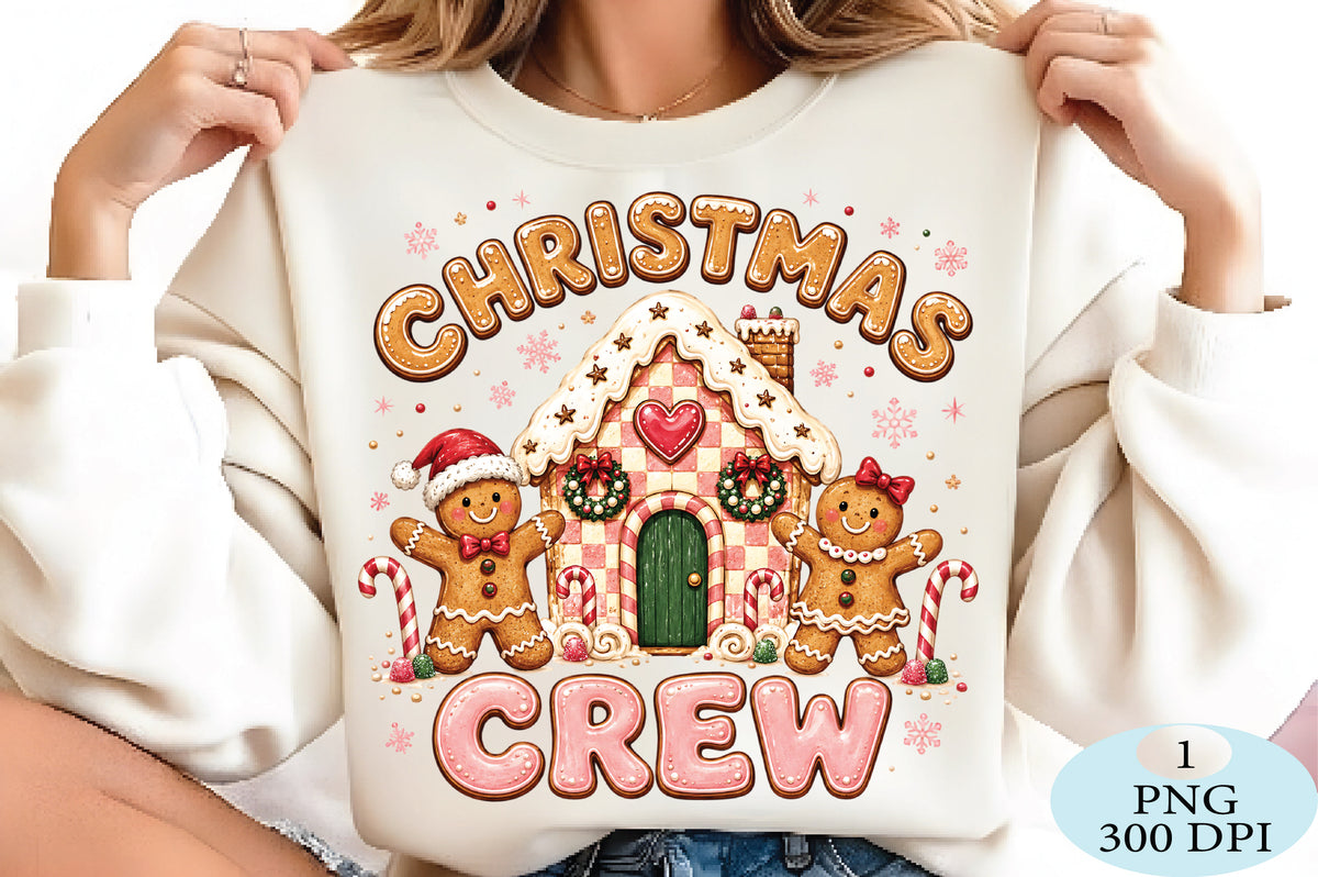 Christmas Gingerbread Crew PNG