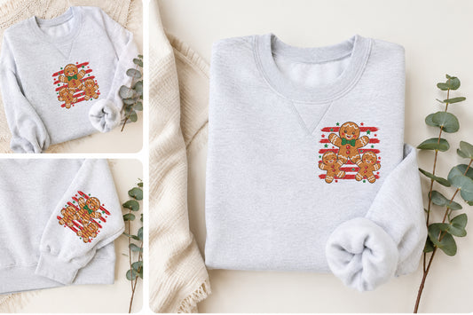 Christmas Gingerbread Trio Embroidery