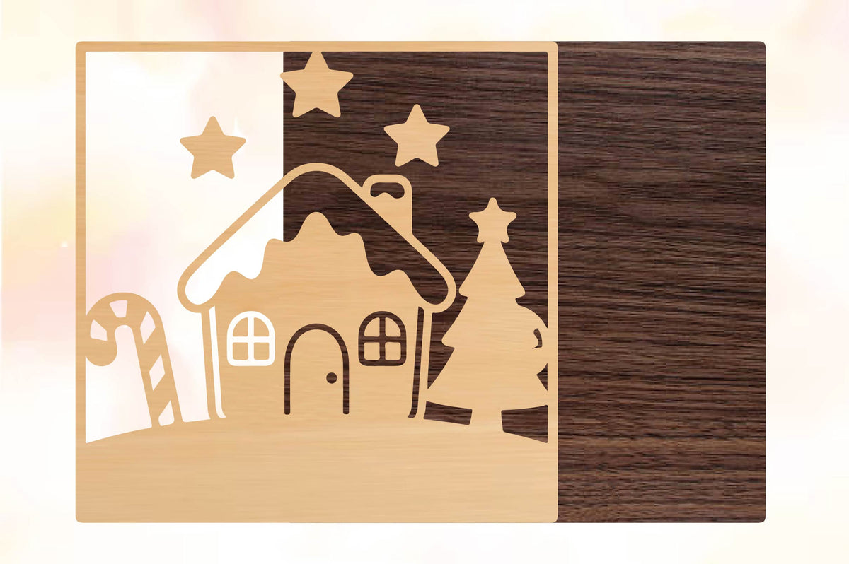 Christmas Gingerbread House SVG