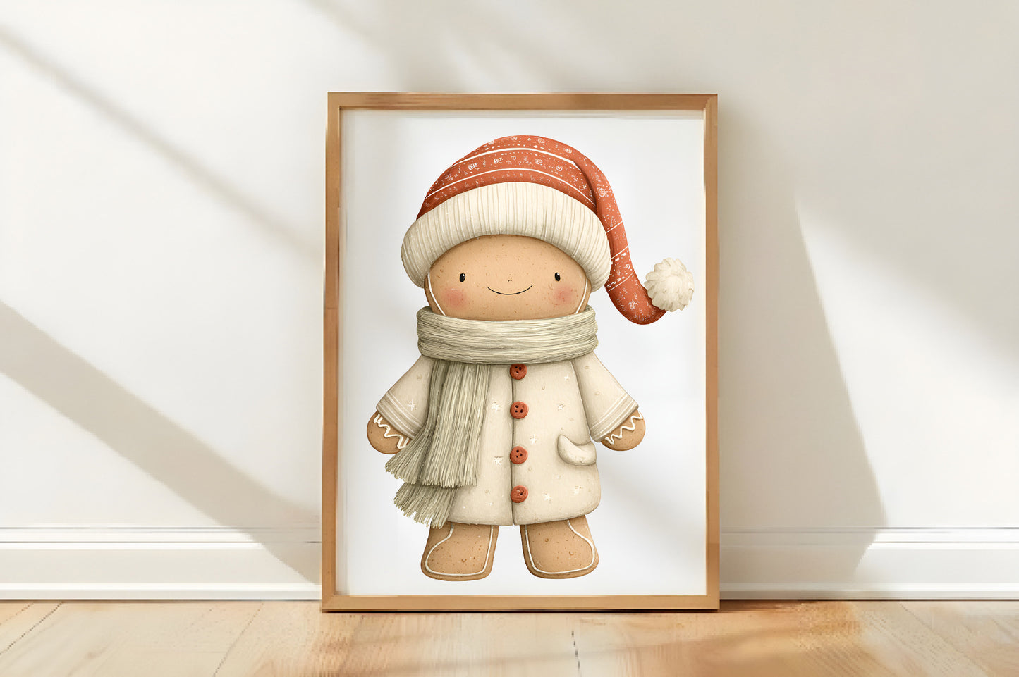 Christmas Gingerbread Man Clipart Bundle | Cute Watercolor Gingerbread Cookies PNG