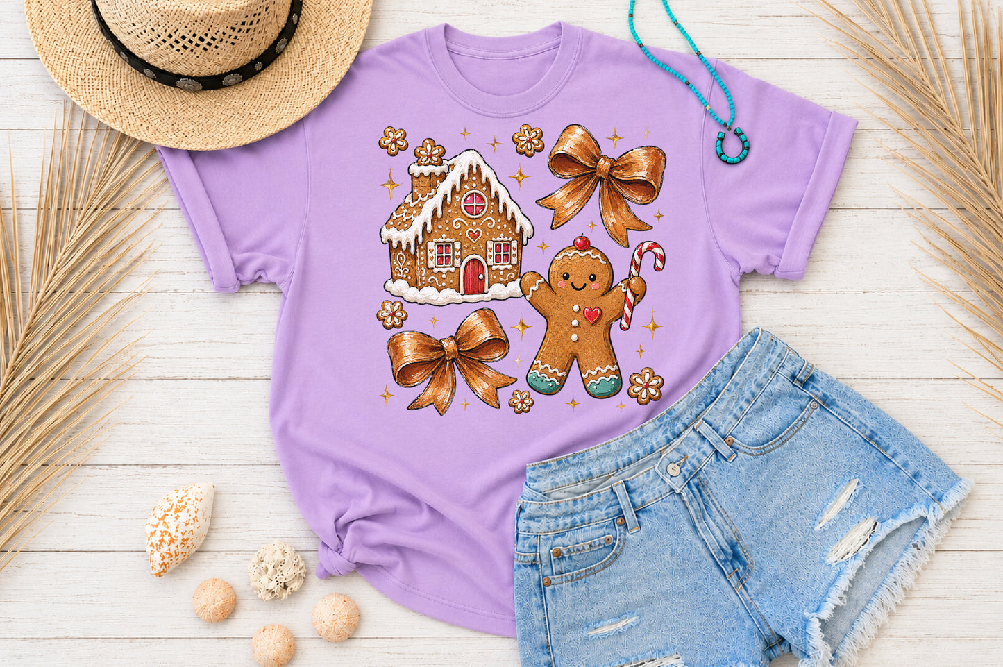 Christmas Gingerbread Man PNG Sublimation Design
