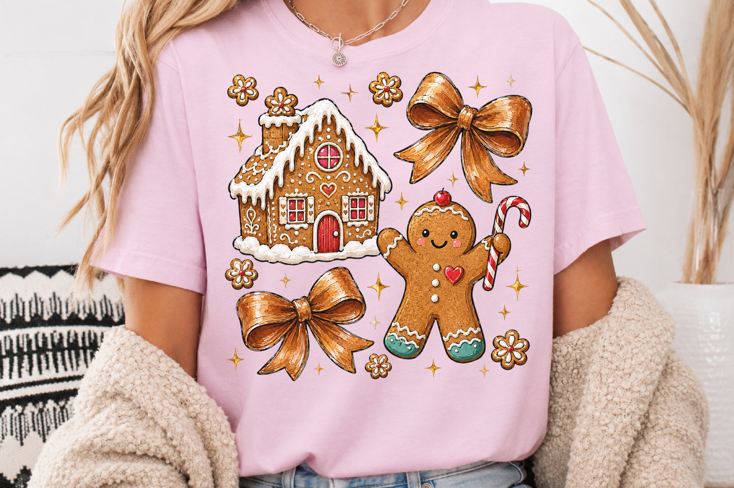 Christmas Gingerbread Man PNG Sublimation Design