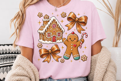 Christmas Gingerbread Man PNG Sublimation Design