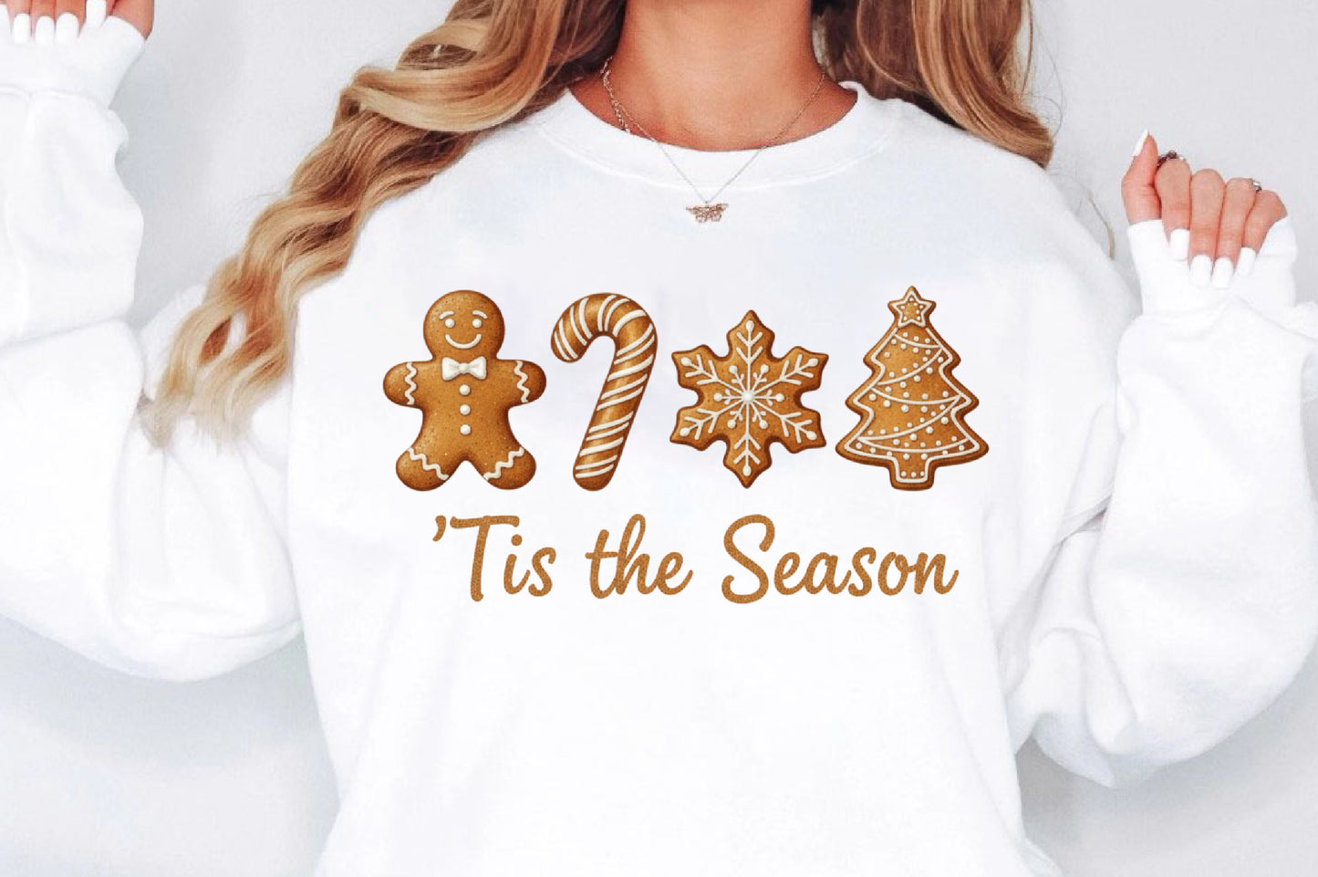 Christmas Gingerbread PNG Tis the Season Holiday Cookie Sublimation