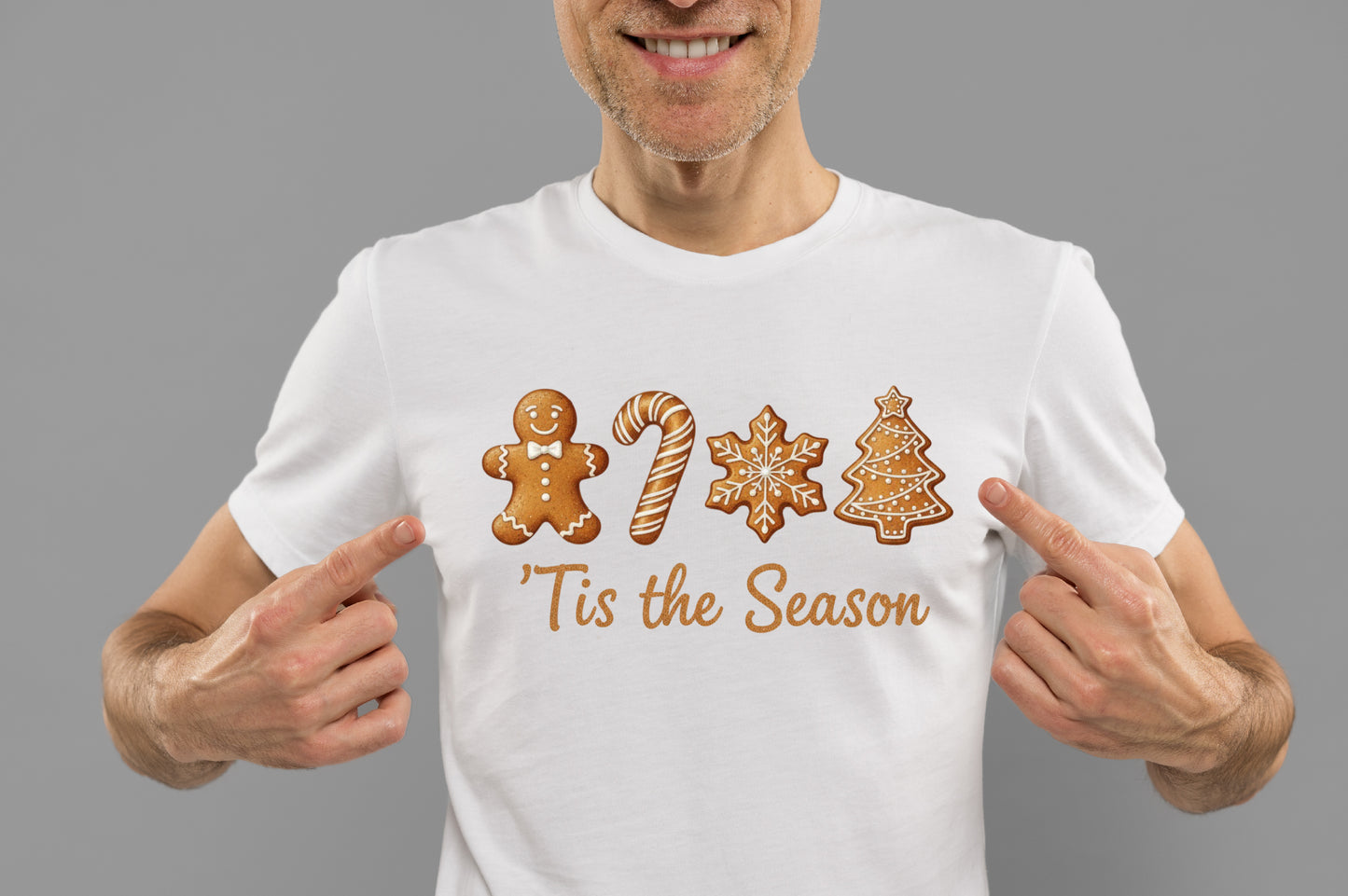 Christmas Gingerbread PNG Tis the Season Holiday Cookie Sublimation