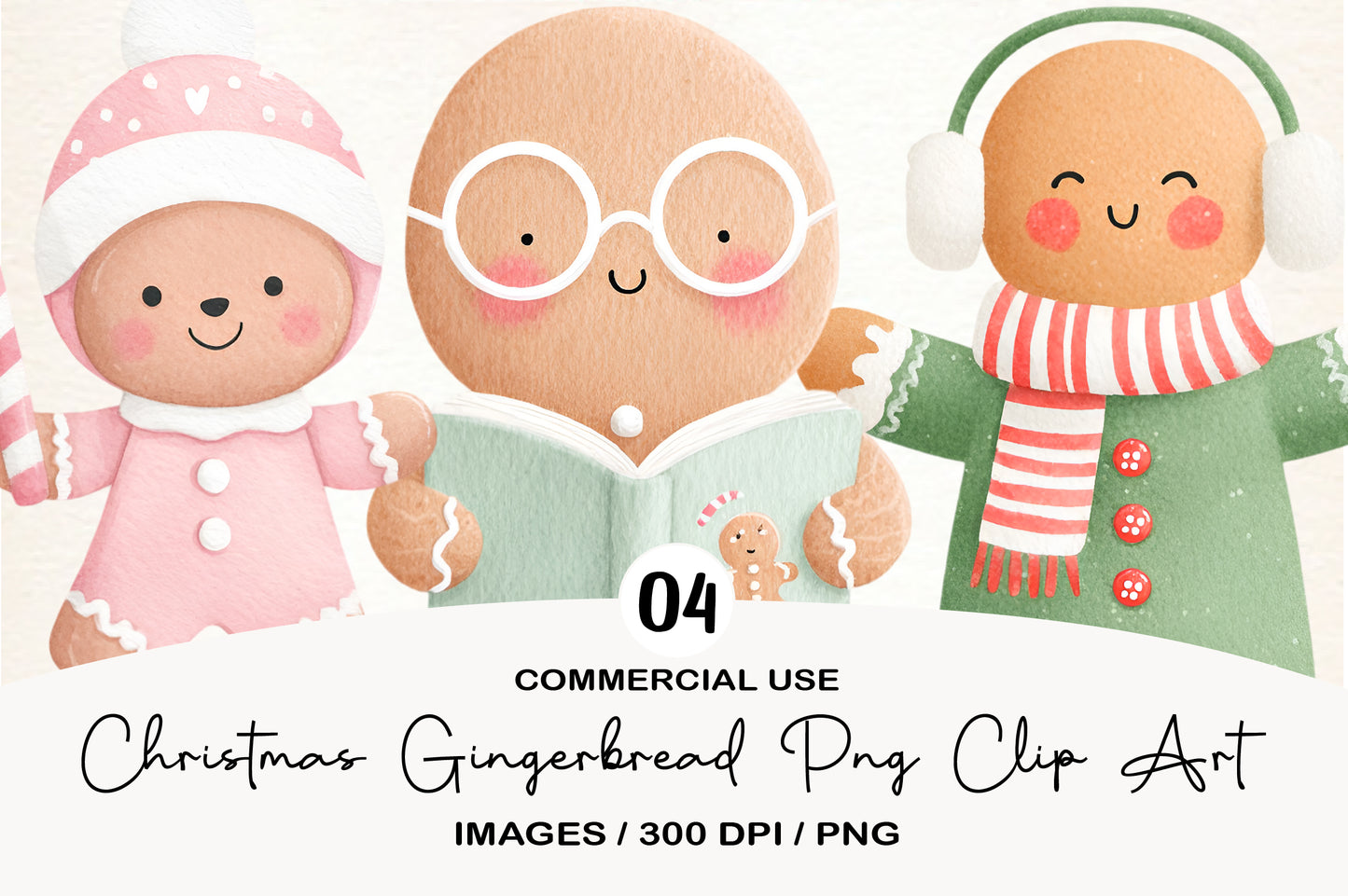 Christmas Gingerbread PNG Clipart Collection