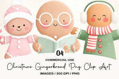 Christmas Gingerbread PNG Clipart Collection