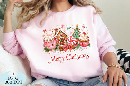 Merry Christmas Gingerbread Treats PNG