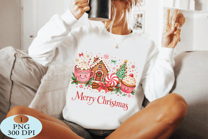 Merry Christmas Gingerbread Treats PNG