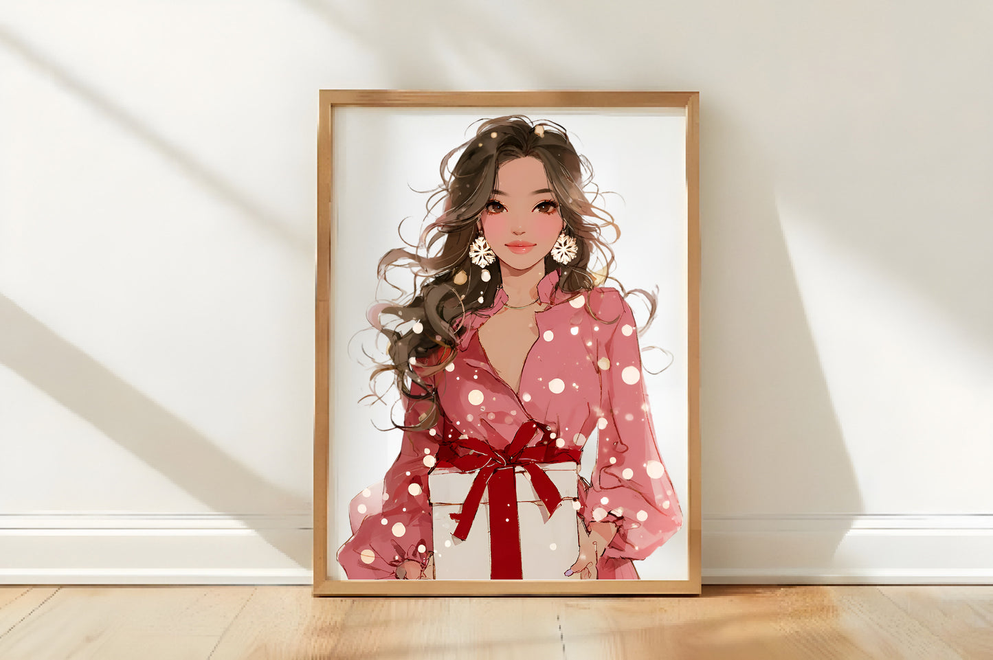 Christmas Girls Clipart Bundle PNG | Cute Watercolor Holiday Girls Clipart | Festive Winter Girls PNG