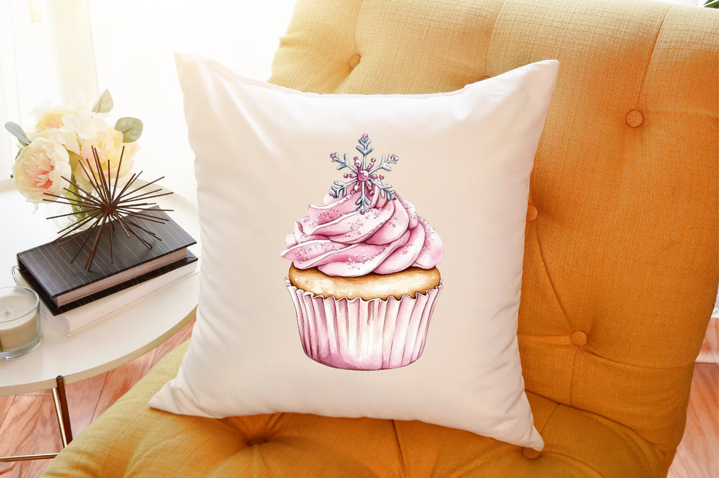 Christmas Glitter Cupcake PNG Bundle Holiday Cupcake Clipart