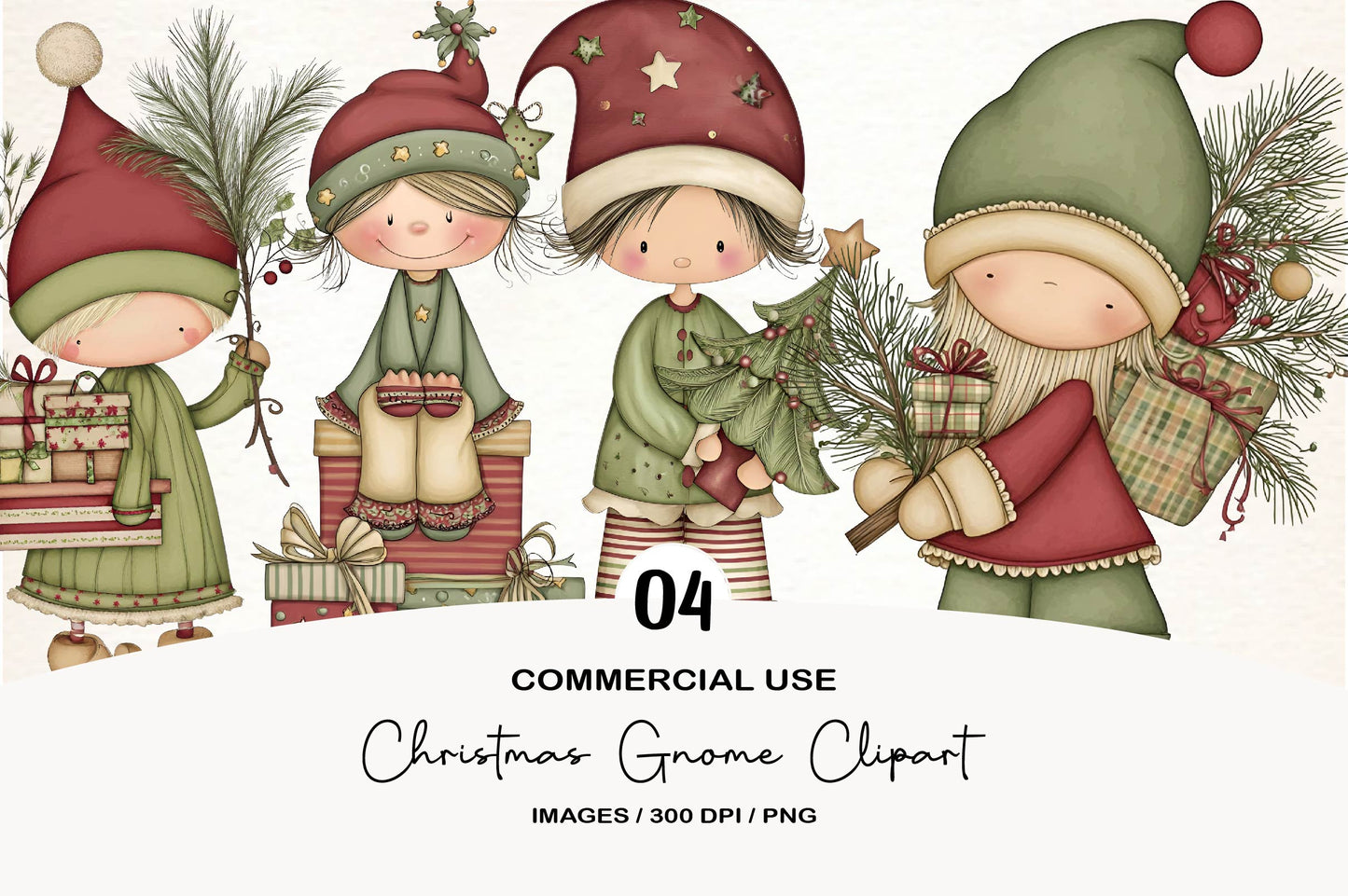 Christmas Gnome Clipart PNG