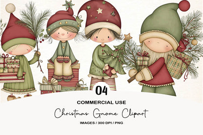 Christmas Gnome Clipart PNG