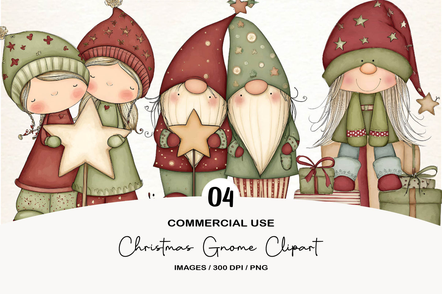 Christmas Gnome Clipart PNG