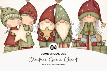 Christmas Gnome Clipart PNG