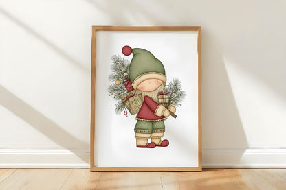 Christmas Gnome Clipart PNG